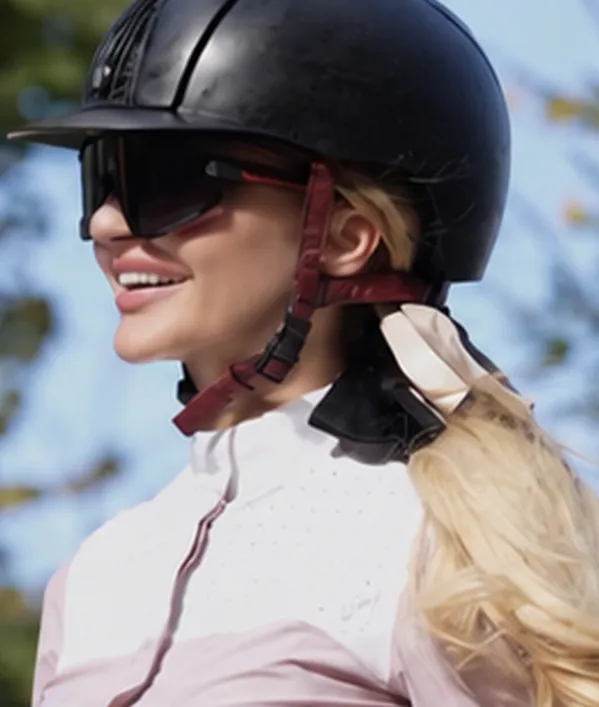 Polina Avdenis with horses: show jumping, training and work with children