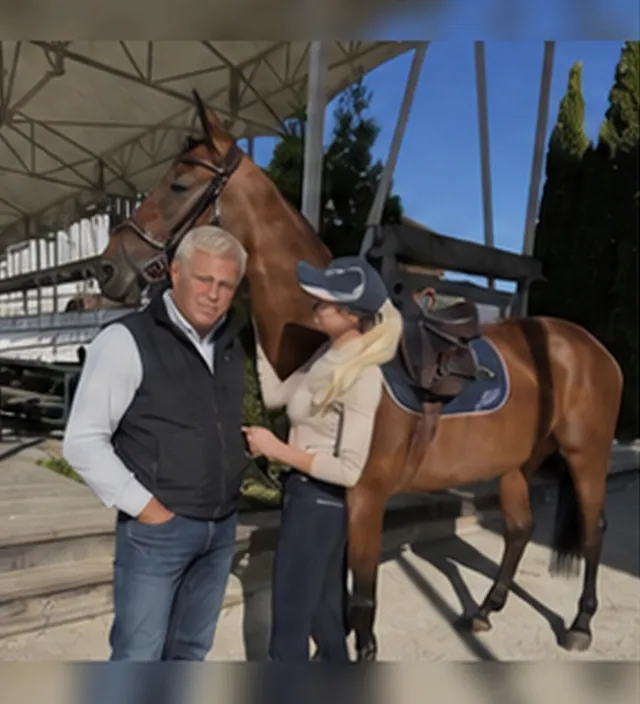 Polina Avdenis with horses: show jumping, training and work with children
